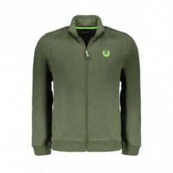 GIAN MARCO VENTURI MEN'S GREEN ZIP SWEATSHIRT