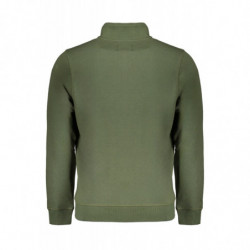 GIAN MARCO VENTURI MEN'S GREEN ZIP SWEATSHIRT