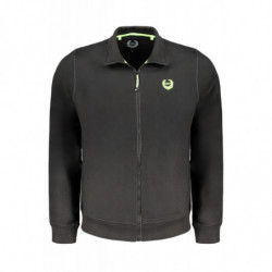 SUDADERA DE HOMBRE NEGRA CON CREMALLERA GIAN MARCO VENTURI