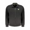 SWEAT-SHIRT ZIPPÉ NOIR GIAN MARCO VENTURI POUR HOMMES