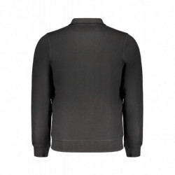 SWEAT-SHIRT ZIPPÉ NOIR GIAN MARCO VENTURI POUR HOMMES