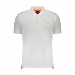 GIAN MARCO VENTURI MEN'S WHITE SHORT SLEEVED POLO SHIRT