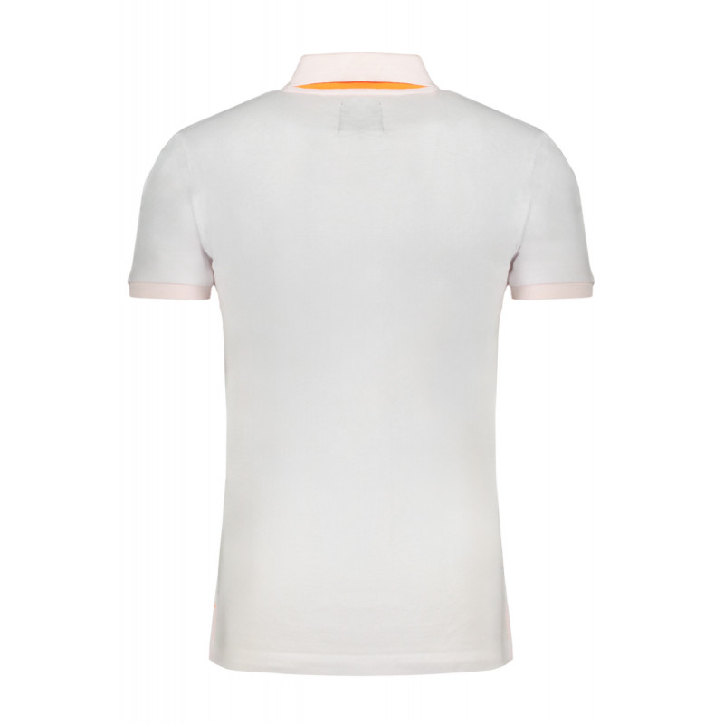 GIAN MARCO VENTURI MEN'S WHITE SHORT SLEEVED POLO SHIRT