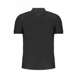 GIAN MARCO VENTURI POLO MANICHE CORTE UOMO NERO