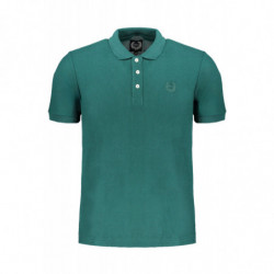 GIAN MARCO VENTURI GREEN MEN'S SHORT SLEEVED POLO SHIRT