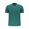 GIAN MARCO VENTURI GREEN MEN'S SHORT SLEEVED POLO SHIRT