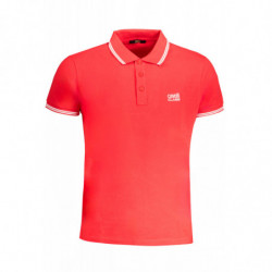 CAVALLI CLASS MEN'S SHORT SLEEVED POLO SHIRT RED