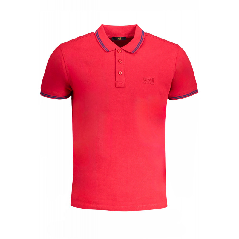 CAVALLI POLO MANCHES COURTES HOMME CLASS ROUGE