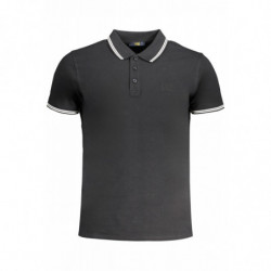 CAVALLI CLASS HERREN-KURZÄRMELIGES POLOSHIRT SCHWARZ