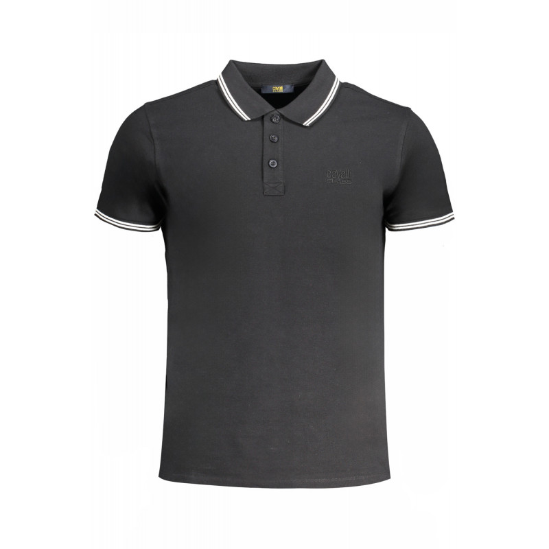 CAVALLI POLO MANCHES COURTES HOMME CLASS NOIR