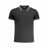 CAVALLI CLASS MEN'S SHORT SLEEVED POLO SHIRT BLACK