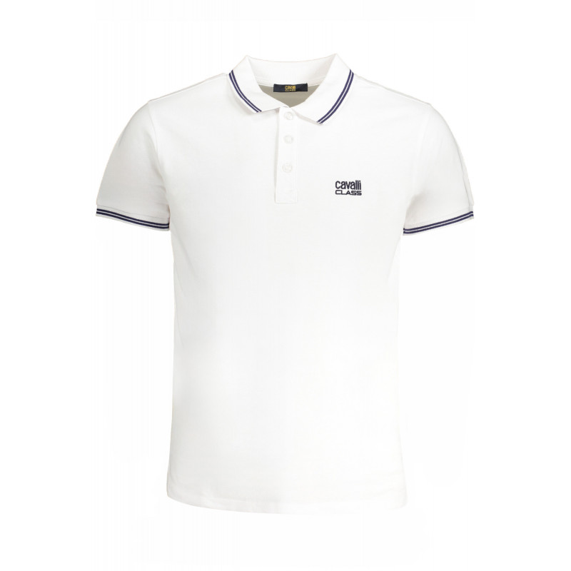 POLO MANGA CORTA HOMBRE BLANCO CAVALLI CLASS