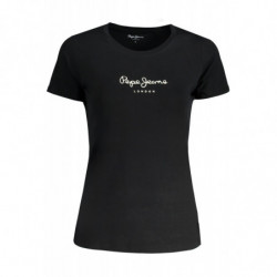 PEPE JEANS WOMEN'S SHORT SLEEVE T-SHIRT BLACK