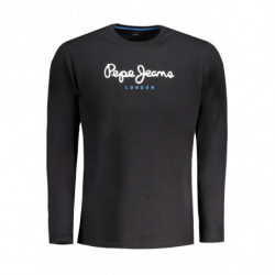 Camiseta de manga larga para hombre PEPE JEANS, color negro