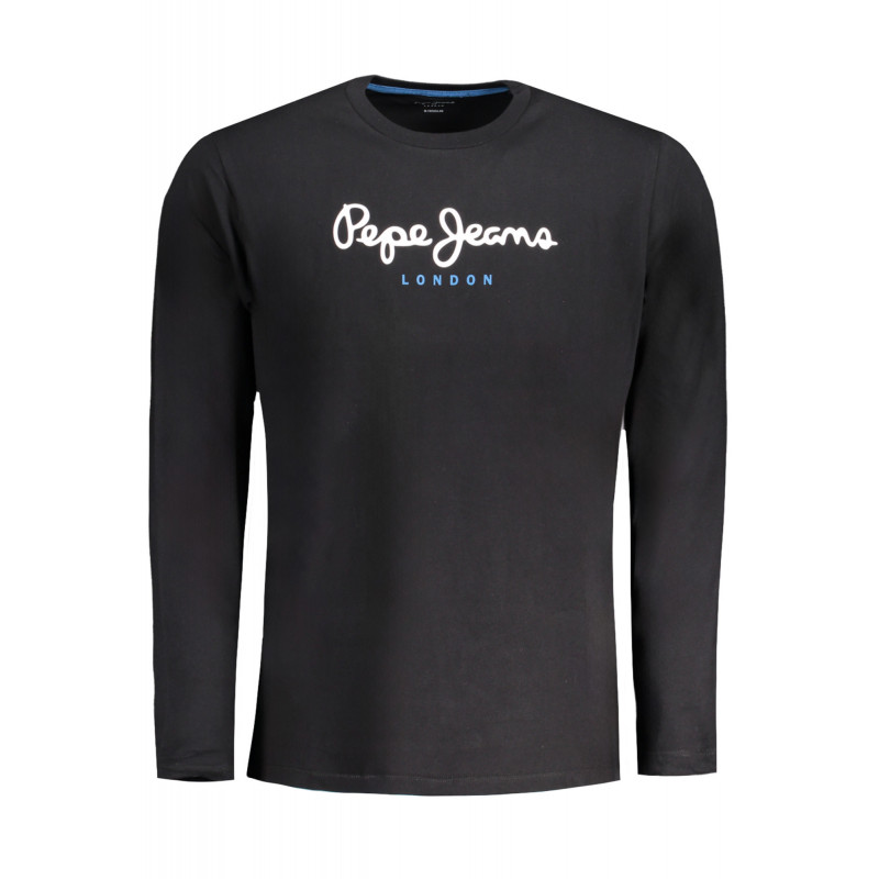 Camiseta de manga larga para hombre PEPE JEANS, color negro