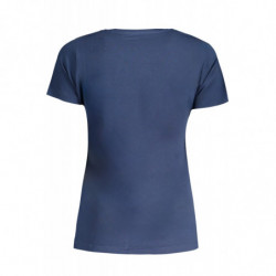 PEPE JEANS T-SHIRT MANICHE CORTE DONNA BLU