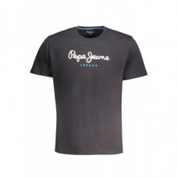 PEPE JEANS MEN'S SHORT SLEEVE T-SHIRT BLACK