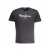 PEPE JEANS T-SHIRT MANICHE CORTE UOMO NERO