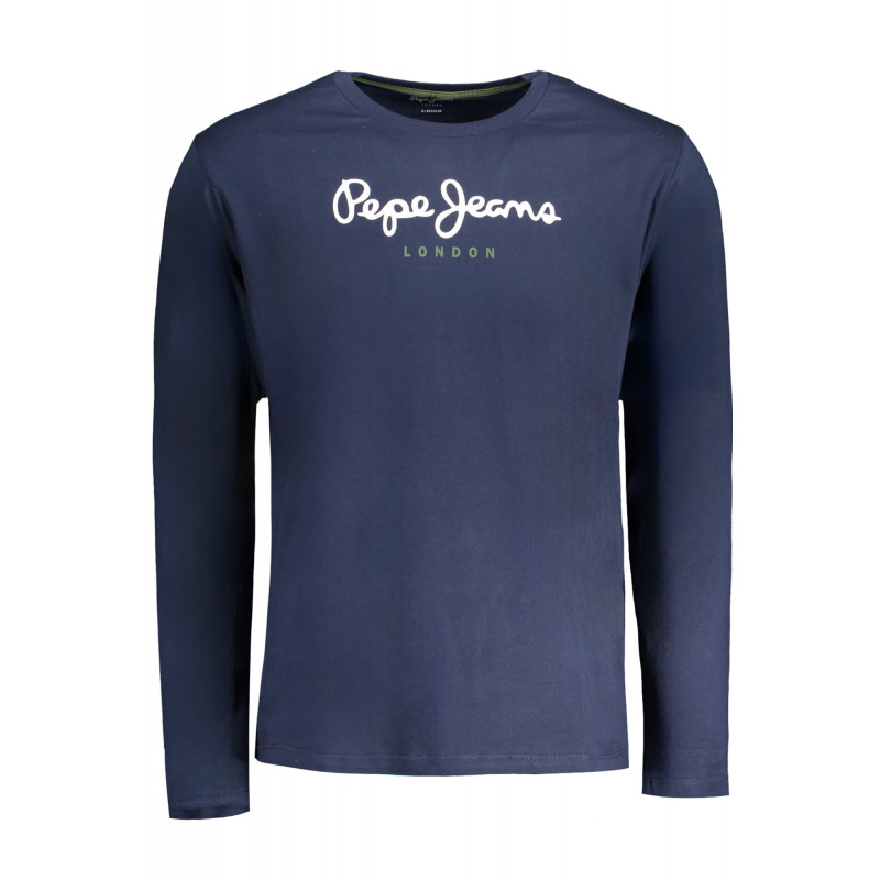 PEPE JEANS MEN'S LONG-SLEEVED T-SHIRT, BLUE