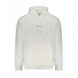 SWEAT-SHIRT SANS FERMETURE ÉCLAIR BLANC CALVIN KLEIN POUR HOMMES