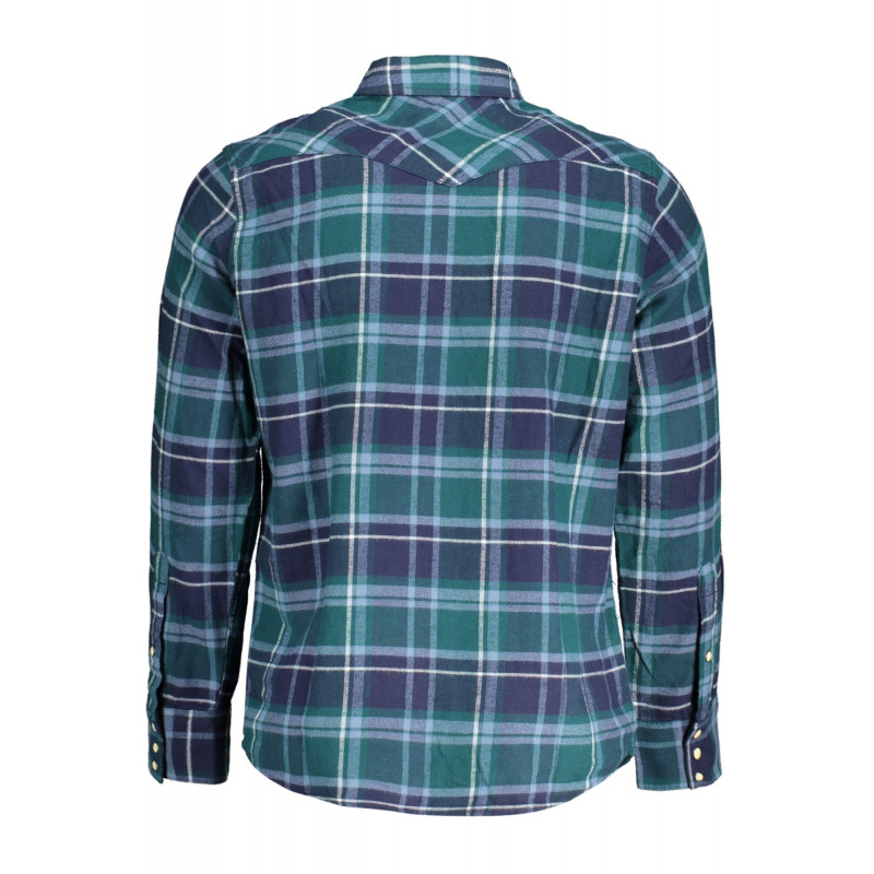 CHEMISE À MANCHES LONGUES VERTE WRANGLER POUR HOMMES