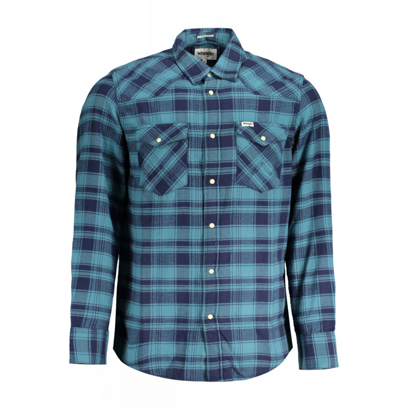 CAMISETA MANGA LARGA HOMBRE WRANGLER AZUL