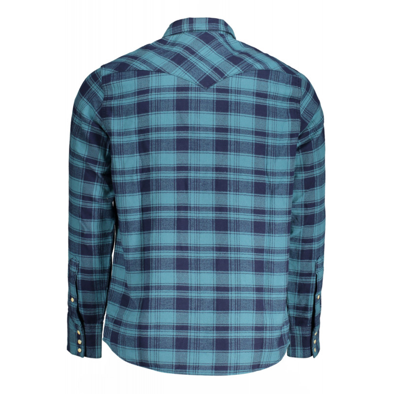 CAMISETA MANGA LARGA HOMBRE WRANGLER AZUL