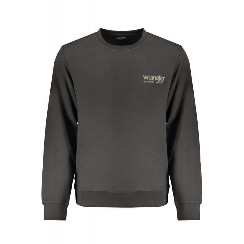 SWEAT-SHIRT ZIPPÉ NOIR WRANGLER POUR HOMMES