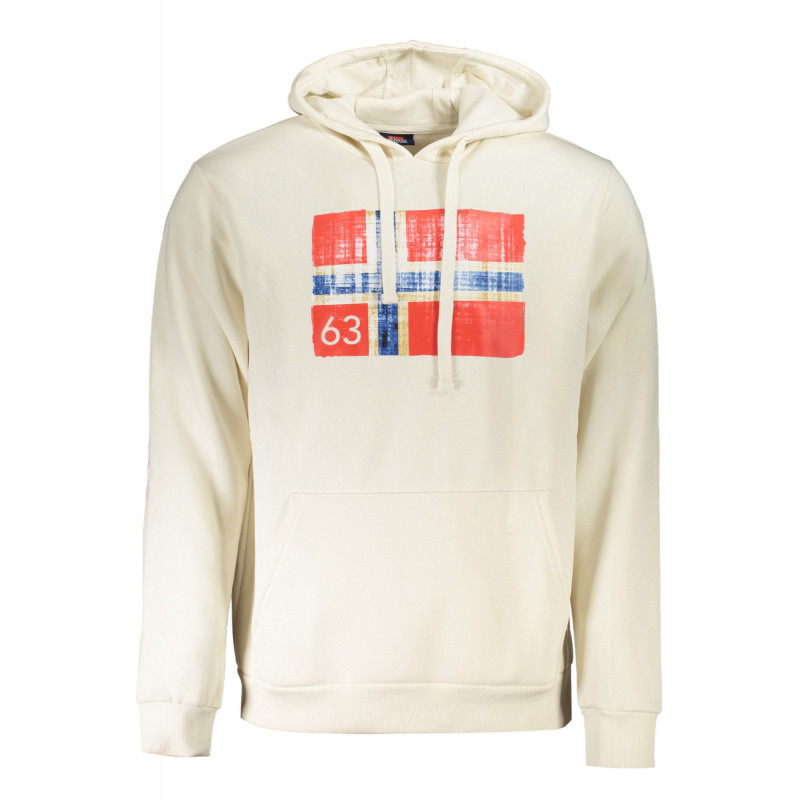 NORWAY 1963 MEN'S WHITE ZIP-UP SWEATSHIRT