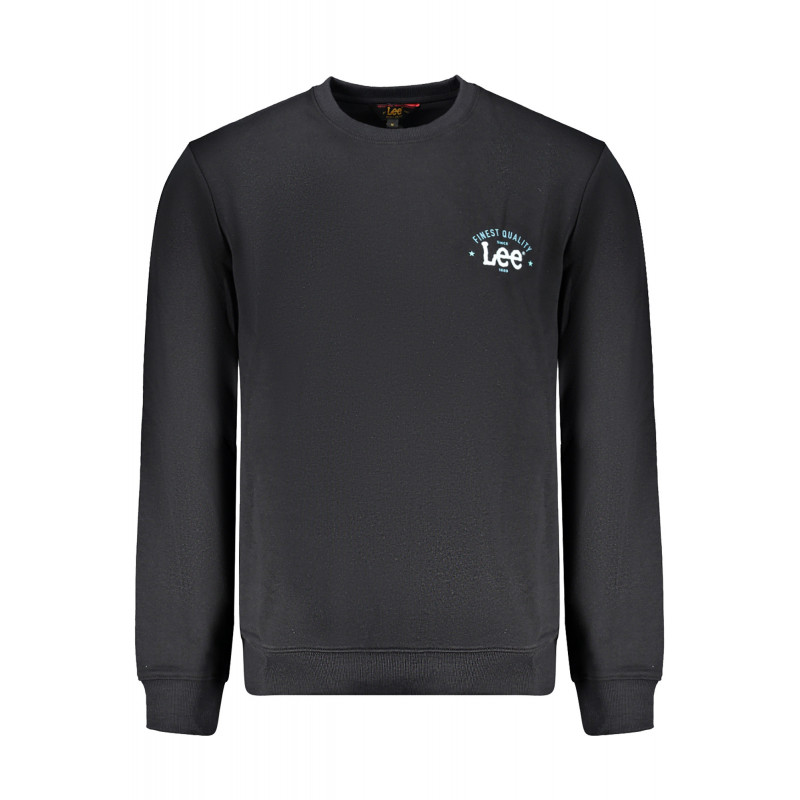 SWEAT-SHIRT SANS FERMETURE ÉCLAIR NOIR LEE POUR HOMMES
