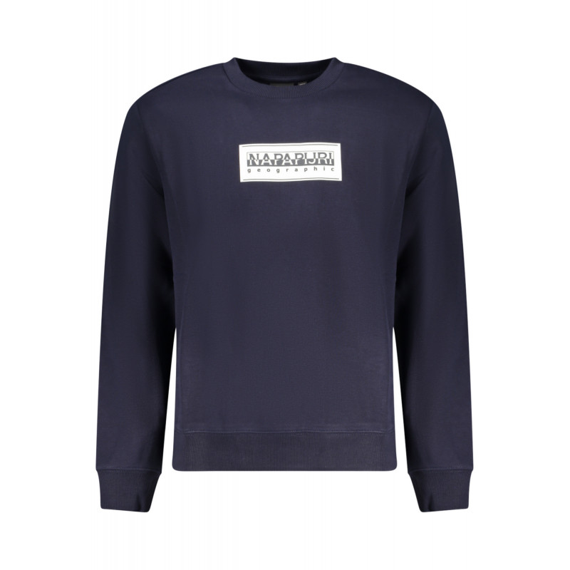 NAPAPIJRI SWEAT-SHIRT SANS FERMETURE ÉCLAIR BLEU POUR HOMMES