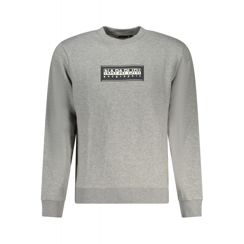 NAPAPIJRI SWEAT-SHIRT SANS FERMETURE ÉCLAIR GRIS POUR HOMMES