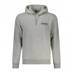 NAPAPIJRI SWEAT-SHIRT SANS FERMETURE ÉCLAIR GRIS POUR HOMMES